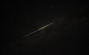 Метеор потока Персеид. Фото А. Николенко 